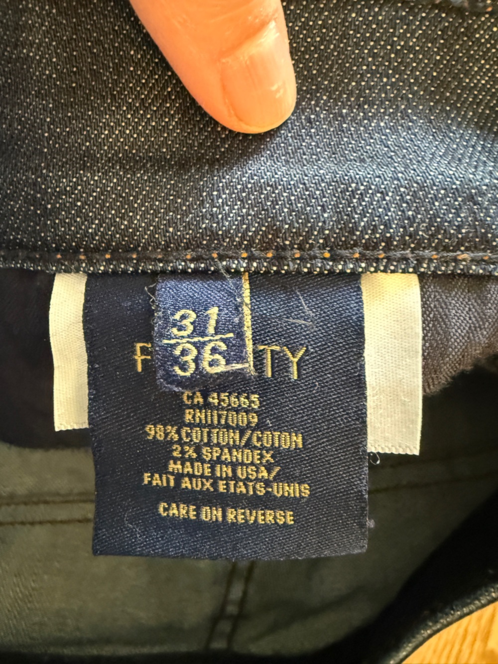Fidelity Denim Impala Straight Leg Selvedge Denim Dark Blue - Picture 8 of 14